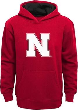 Nebraska Cornhuskers NCAA Youth "Prime" Pullover Hooded Sweatshirt (XL 18/20)